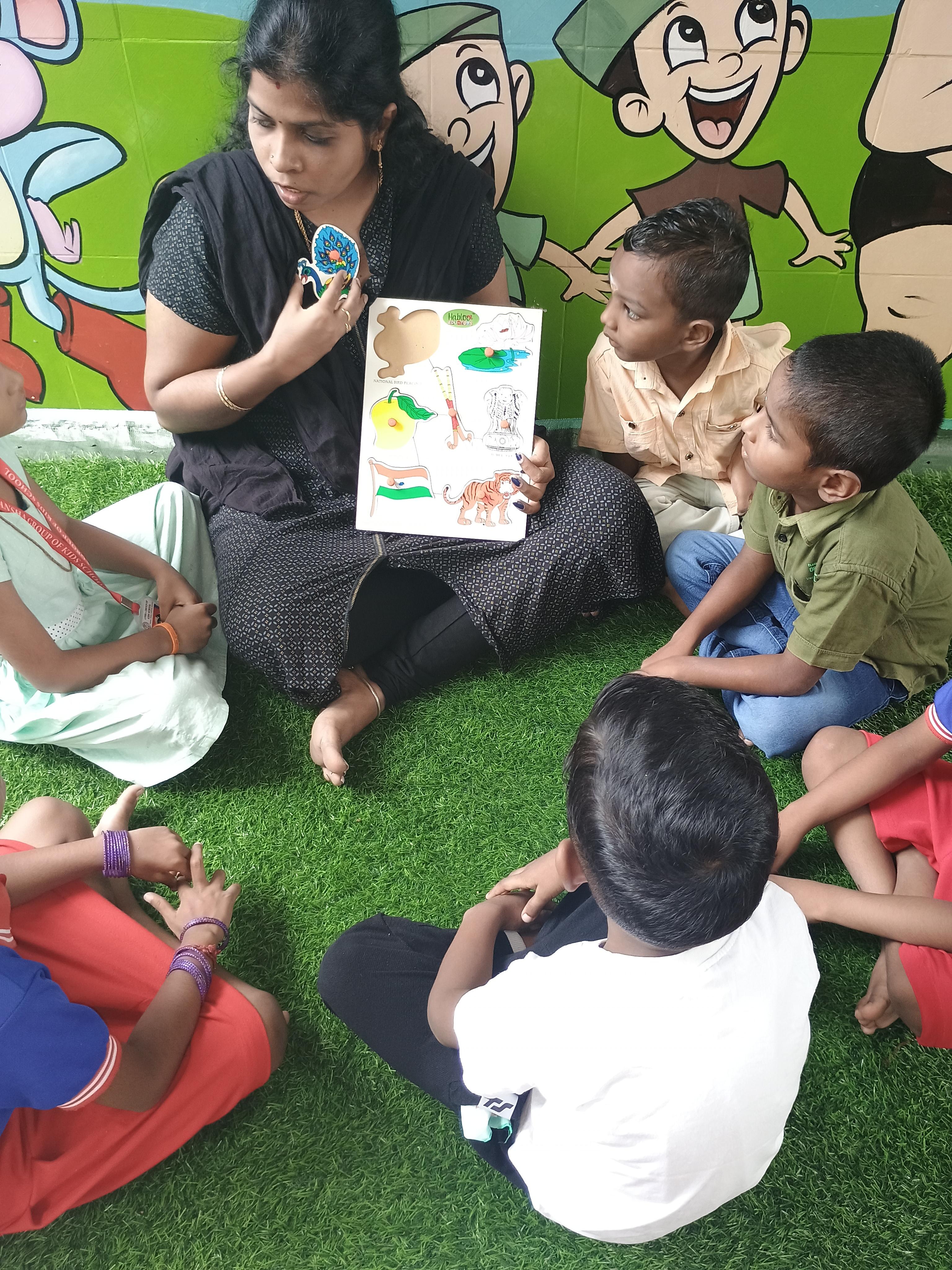 Kids learning at Ansha Shine